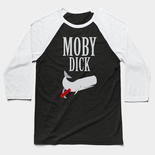 Moby Dick Baseball T-Shirt by Bomdesignz